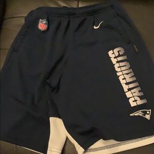 Nike Dri-fit NFL Patriots shorts and team socks